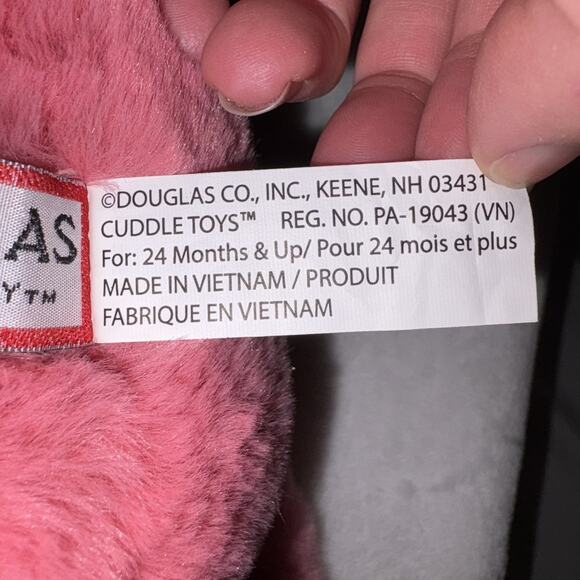 Douglas Triceratops Tracie Plush Pink Dinosaur Stuffed Animal 10" - Picture 8 of 11